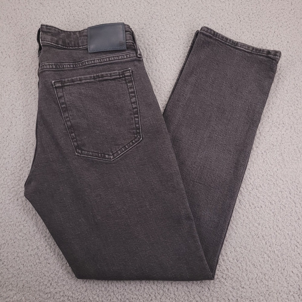 BONOBOS Jeans Mens Size 31x30 Slim Fit Slightly Tapered Gray Wash Stretch Denim